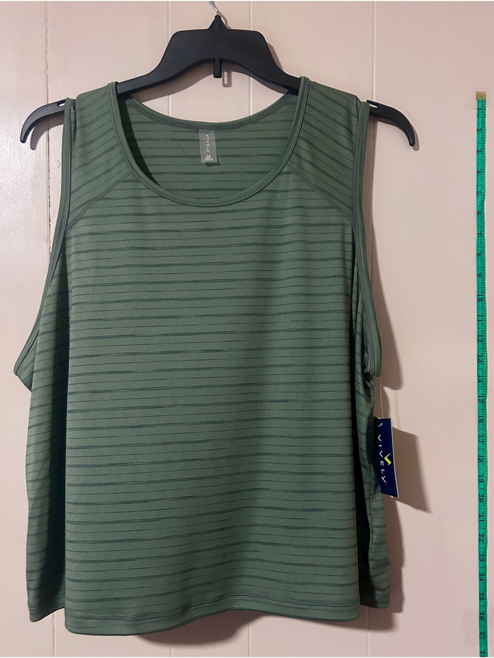 Vineyard Vines Olive Green Striped Sleeveless Tank